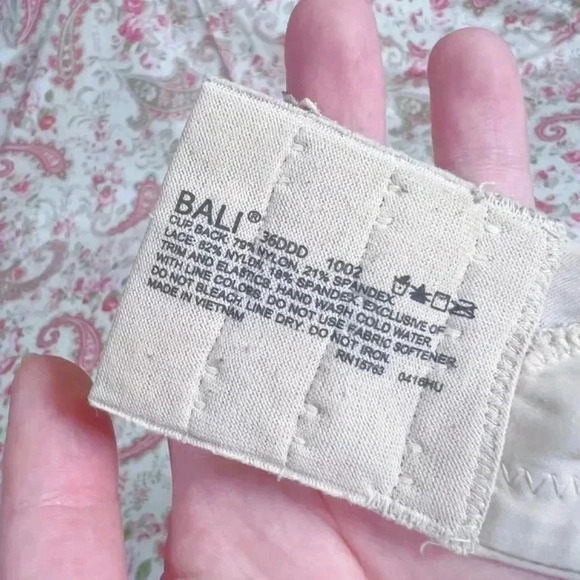 Bali Nude Unlined Bra 36DDD 36F 0416HU Bra - Picture 8 of 8